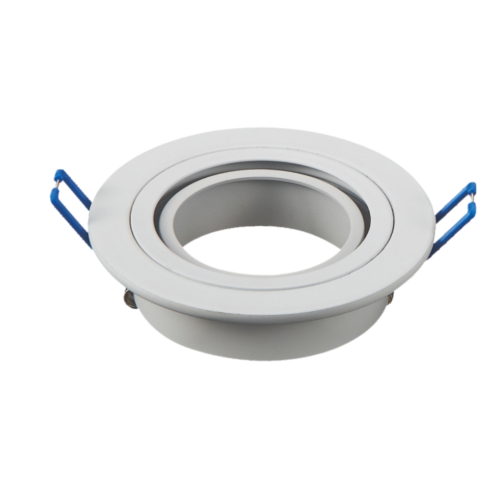 Foto principale Portafaretto orientabile GU10 / MR16 da incasso 91mm Bianco Rotondo Aigostar