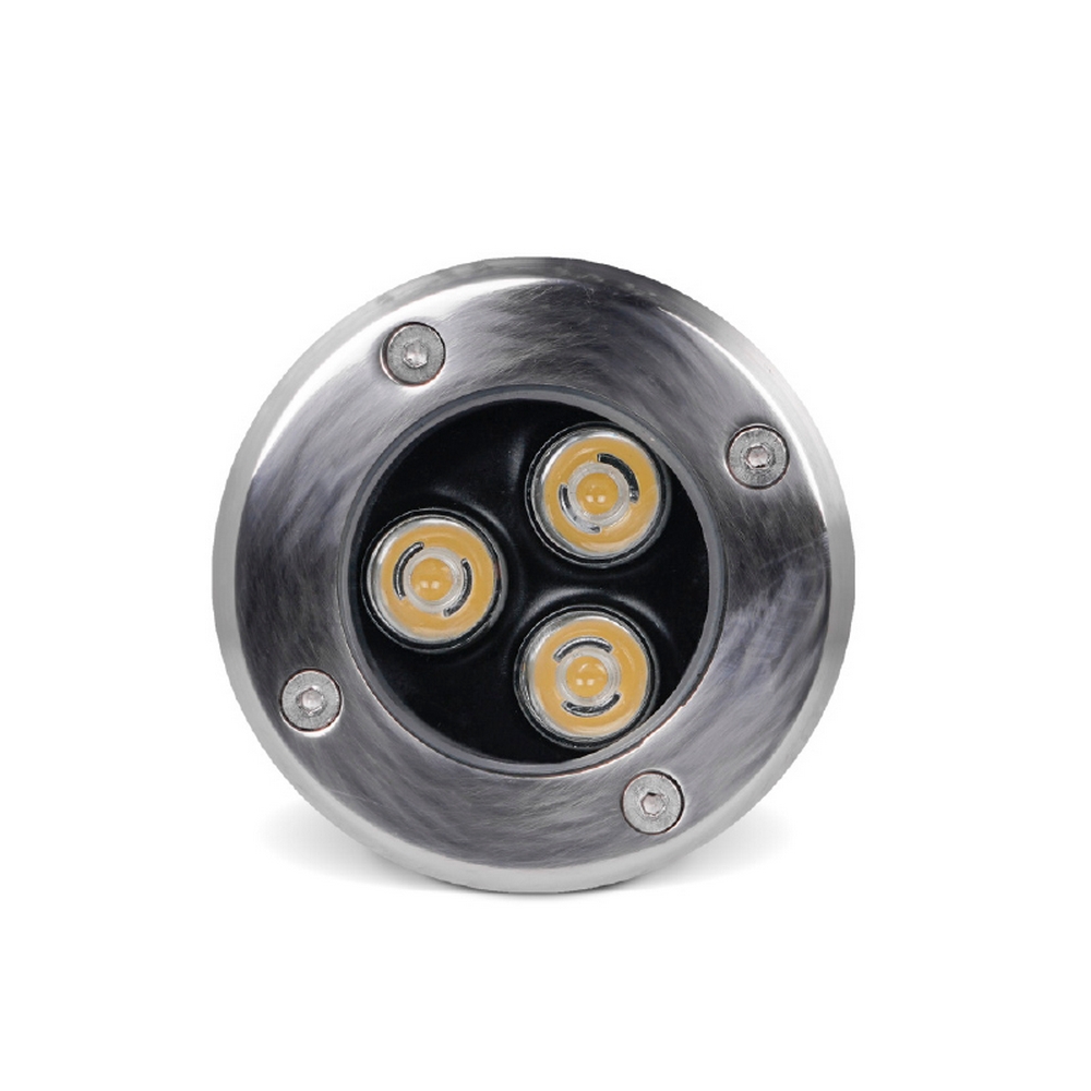 Segnapasso carrabile Led 3W da incasso Rotondo Argento satinato IP65 Bianco neutro 4000K Wisdom - Foto 1