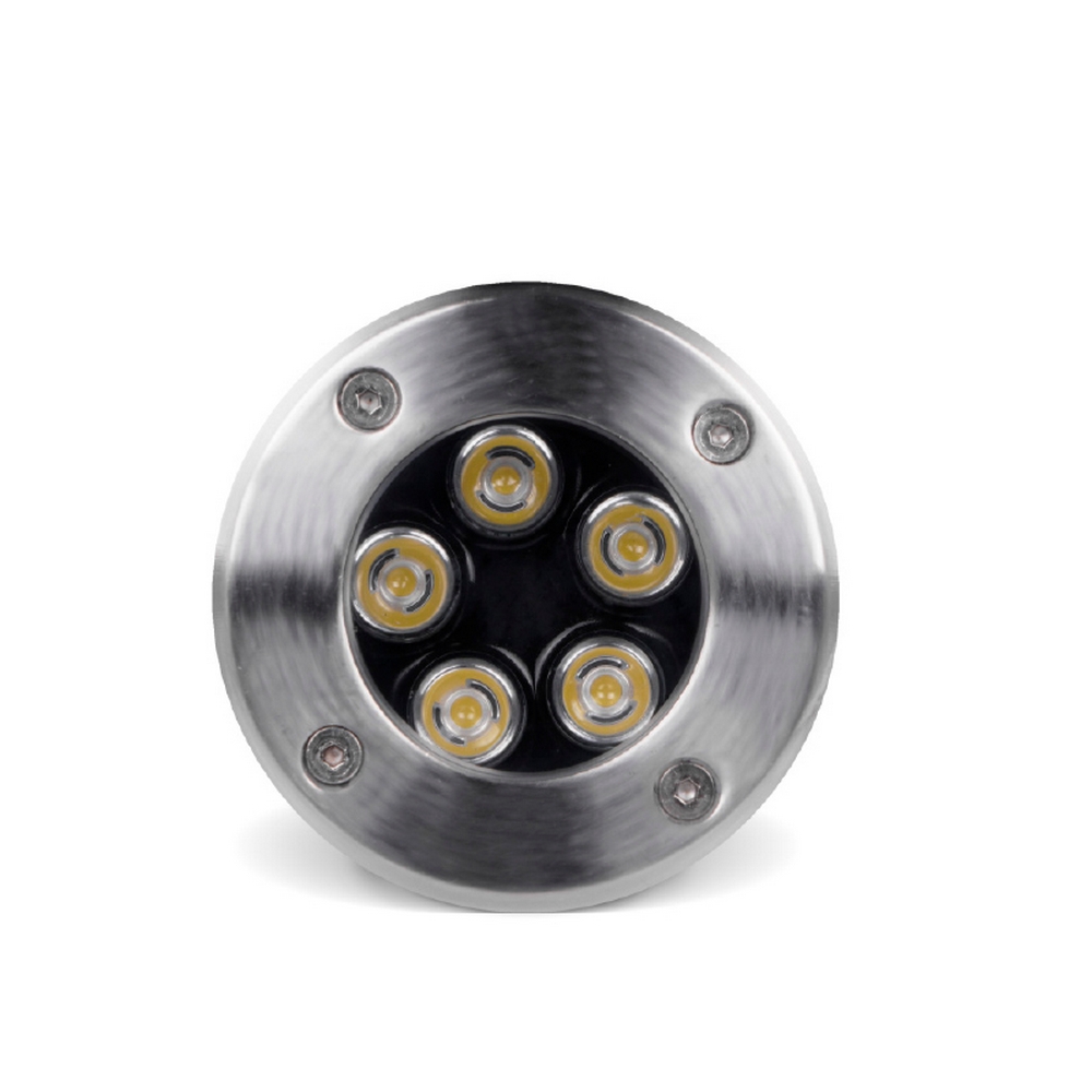 Segnapasso carrabile Led 5W da incasso Rotondo Argento satinato IP65 Bianco neutro 4000K Wisdom - Foto 1
