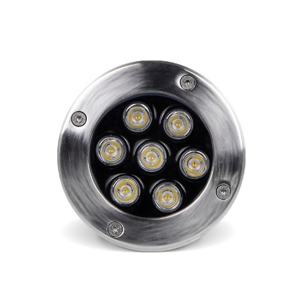 Segnapasso carrabile Led 7W da incasso Rotondo Argento satinato IP65 Bianco neutro 4000K Wisdom - Foto 1