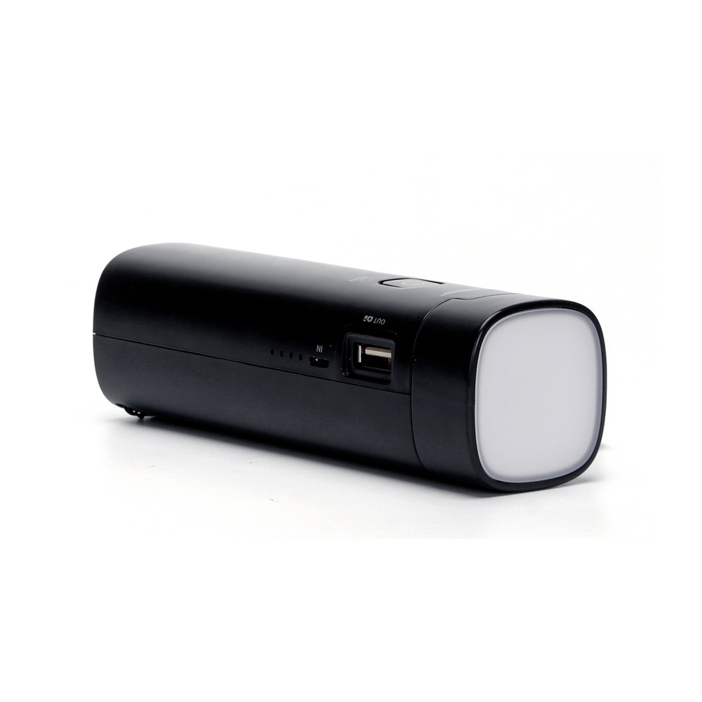 Torcia multifunzione Led Nera 3W estensibile con Power Bank Bianco neutro 4500K Aigostar - Foto 1