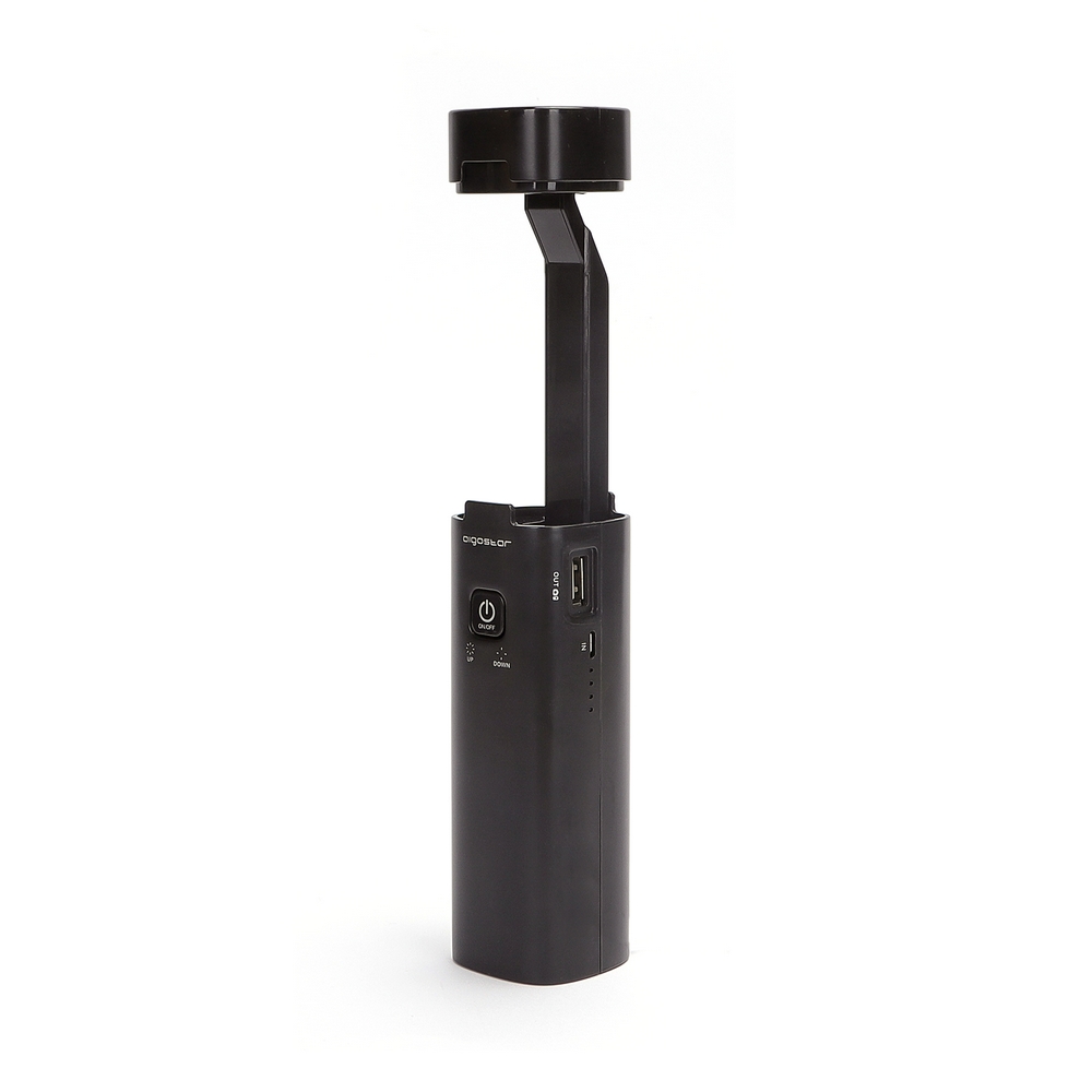 Foto principale Torcia multifunzione Led Nera 3W estensibile con Power Bank Bianco neutro 4500K Aigostar