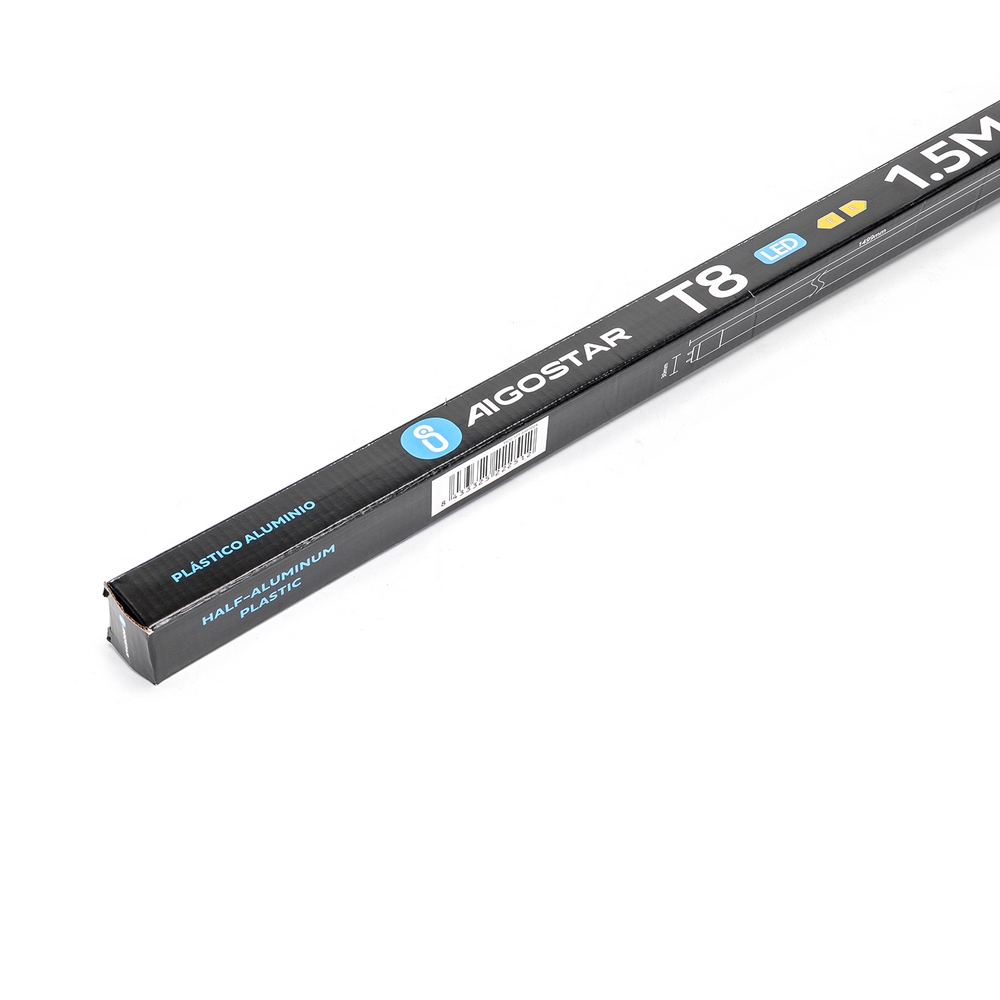 Tubo Led G13 T8 150cm 24W in plastica e alluminio Bianco freddo 6400K Aigostar - Foto 4