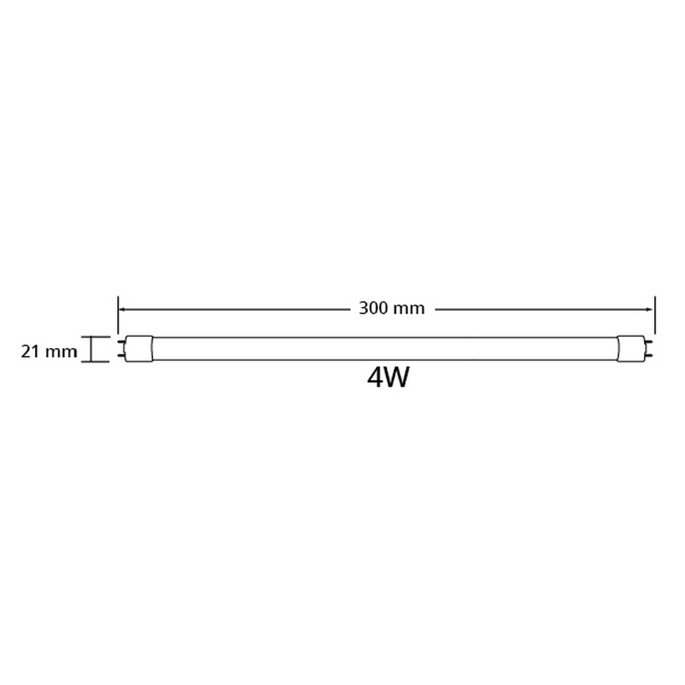 Tubo Led G5 T5 30cm 4W in vetro Bianco neutro 4000K FSL - Foto 2