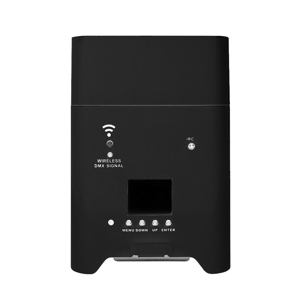 8 fari Led a batteria 6x18W RGBWAUV 6 in 1 WiFi neri in Flight case baule Wisdom - Foto 2