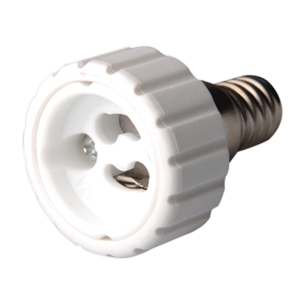 Adattatore Portalampada da E14 a GU10 Bianco 250V Aigostar - Foto 1