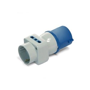 Foto principale Adattatore triplo per Spina industriale Schuko+Bipasso 16A 2P+T 220-250V IP44 ProPart
