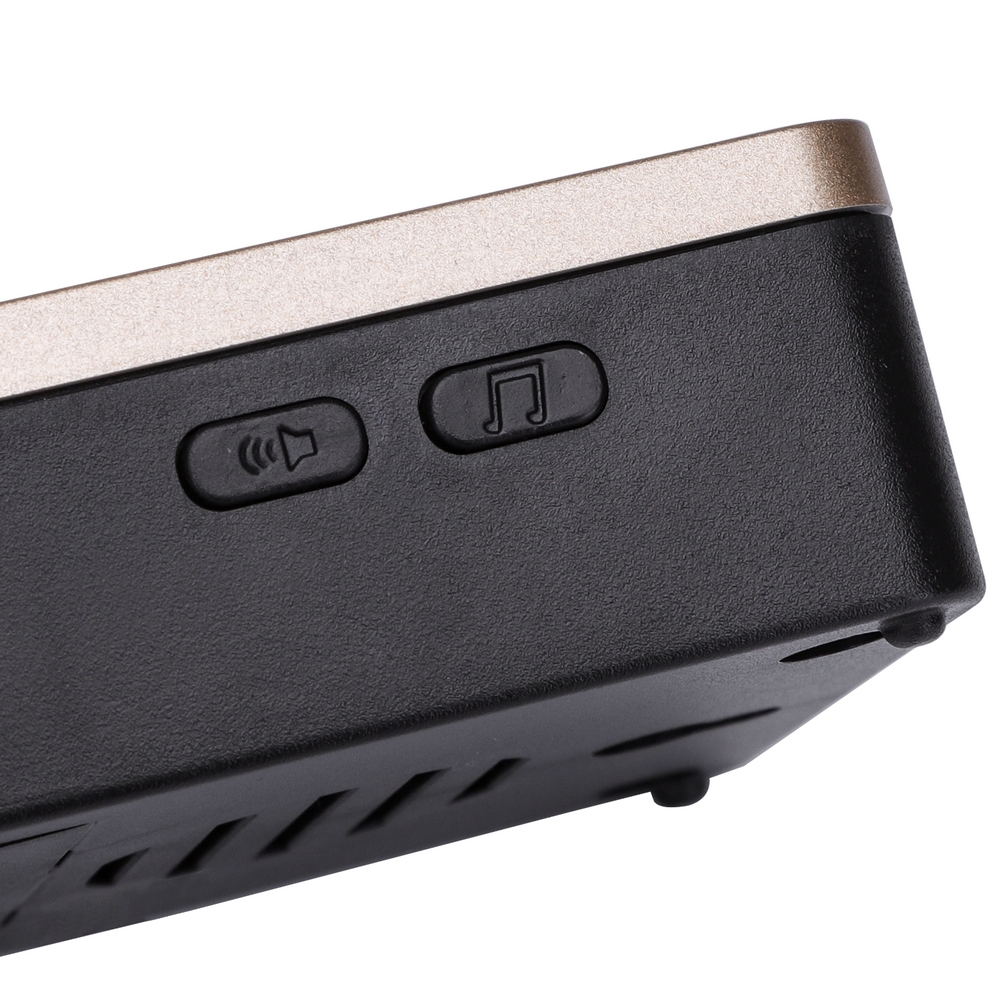 Campanello senza fili Aigostar da esterno a batteria 1 pulsante e 2 riceventi colore nero e oro - Foto 2