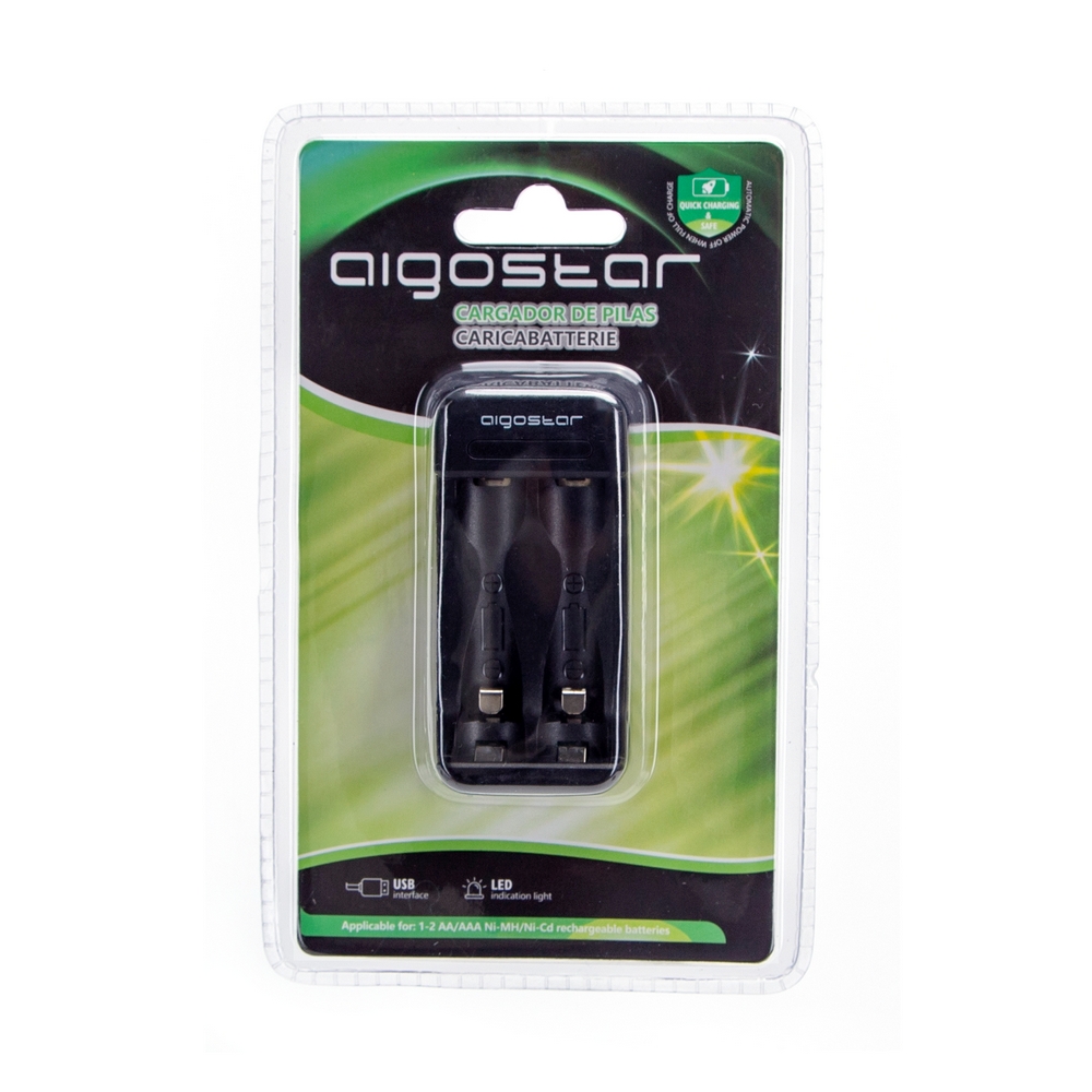 Caricabatteria Rapido a 2 slot per stilo (AA) e ministilo (AAA) colore nero - Foto 2