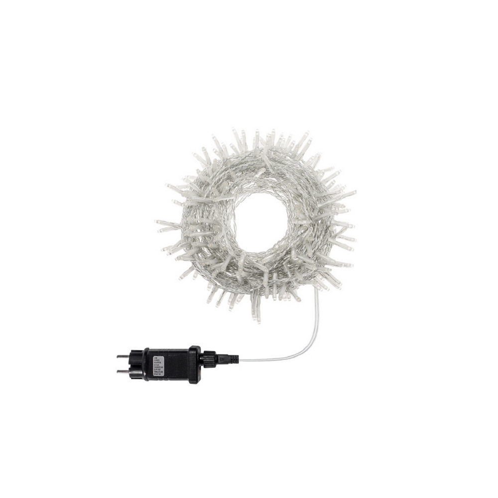 Catena di luci 15 metri da 300 Led Rosa con cavo trasparente Wisdom - Foto 1