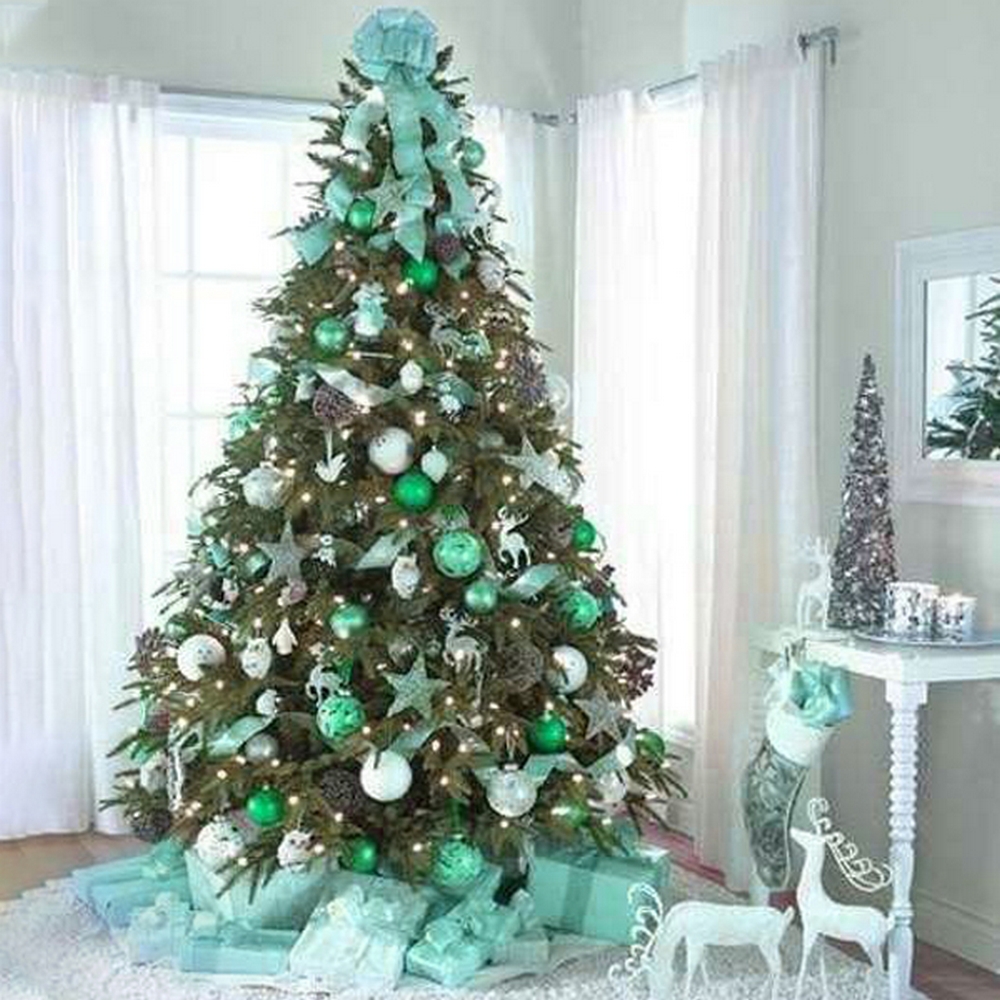 Catena di luci 15 metri da 300 Led Verde Tiffany con cavo trasparente Wisdom - Foto 3