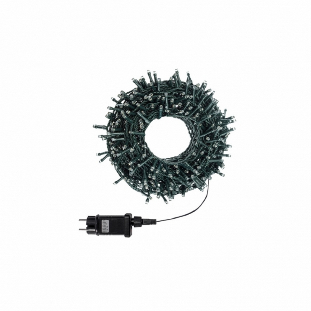 Catena di luci 36 metri da 720 Led Multicolore con cavo verde Wisdom - Foto 1