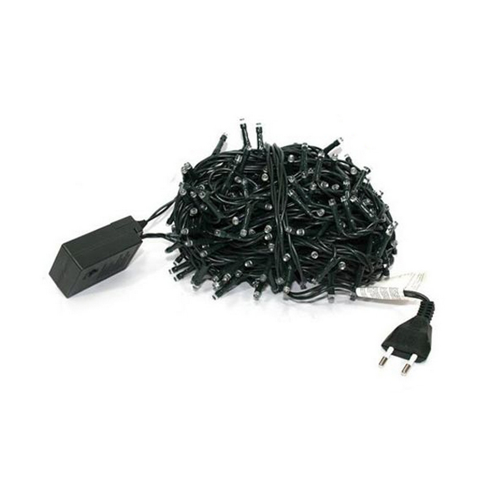 Catena di luci 8 metri da 100 Led Multicolore con cavo verde Wisdom - Foto 1