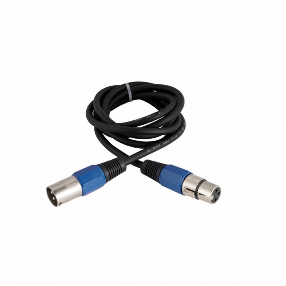 Cavo DMX XLR Maschio Femmina 3 poli 3mt Wisdom - Foto 1