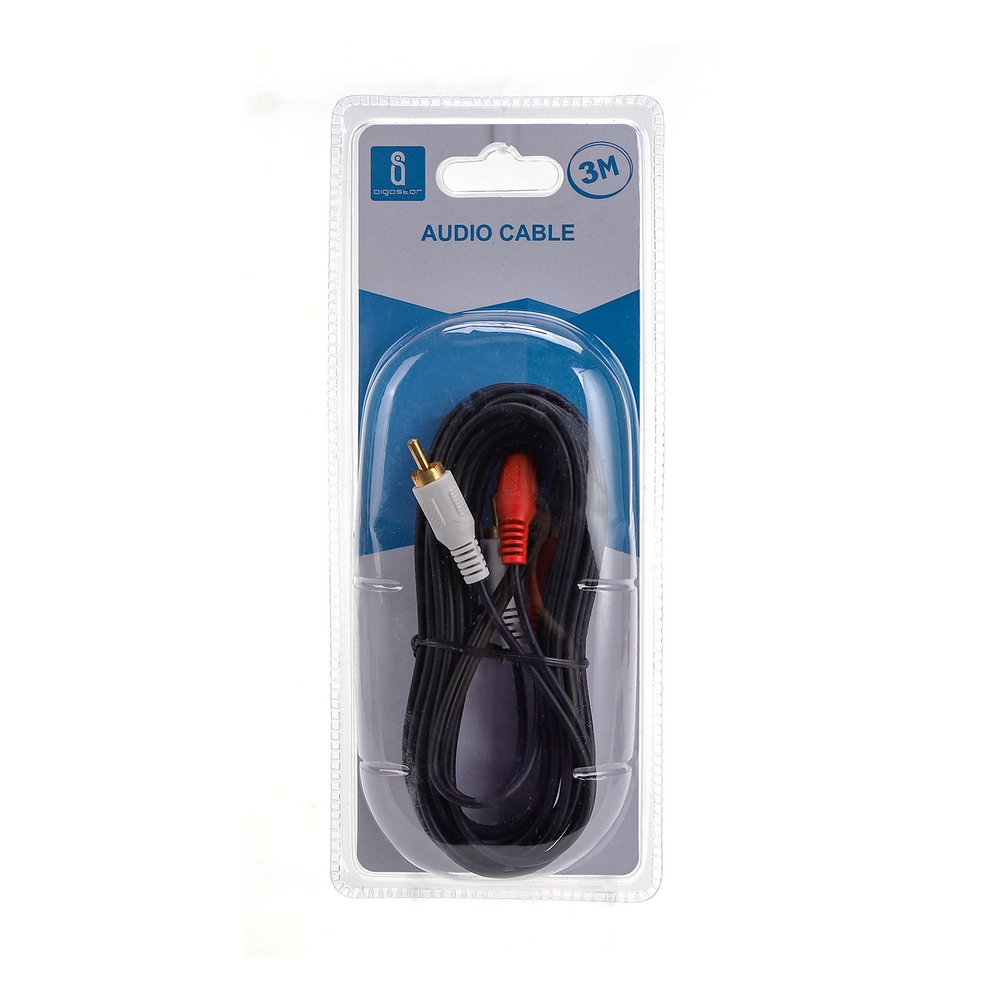Cavo RCA audio stereo bianco rosso 3m Aigostar - Foto 1