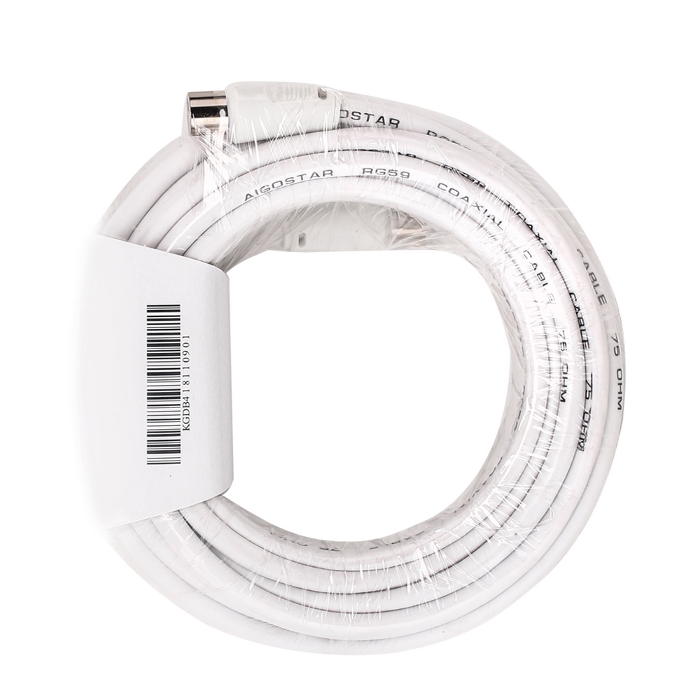 Foto principale Cavo TV per antenna maschio/femmina 10m bianco Aigostar