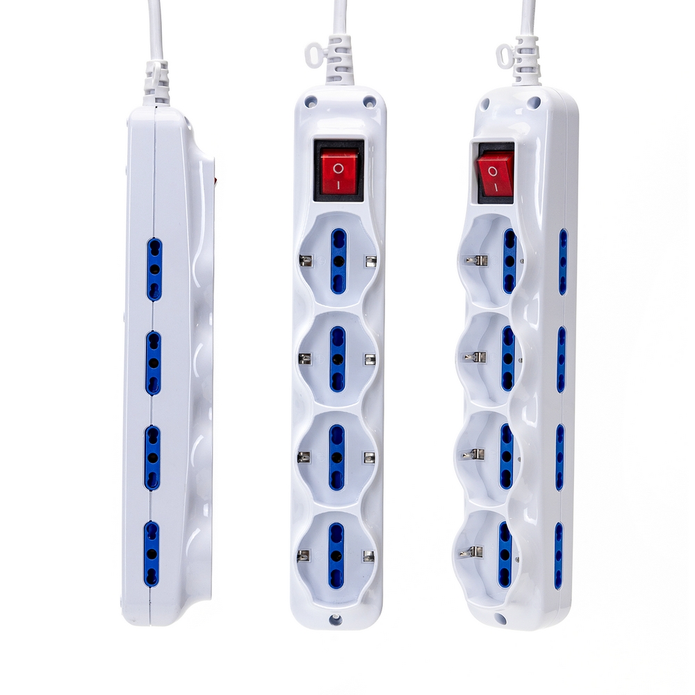 Ciabatta multipresa elettrica 12 posti con cavo da 1,5m – 8 Prese Bipasso + 4 Prese Schuko Aigostar - Foto 1