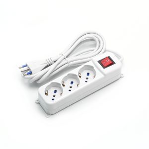 Foto principale Ciabatta multipresa elettrica 3 posti con cavo da 5m – 3 Prese Schuko+Bipasso Aigostar