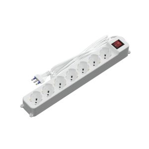 Foto principale Ciabatta multipresa elettrica 7 posti con cavo da 3m – 7 Prese Schuko+Bipasso Aigostar