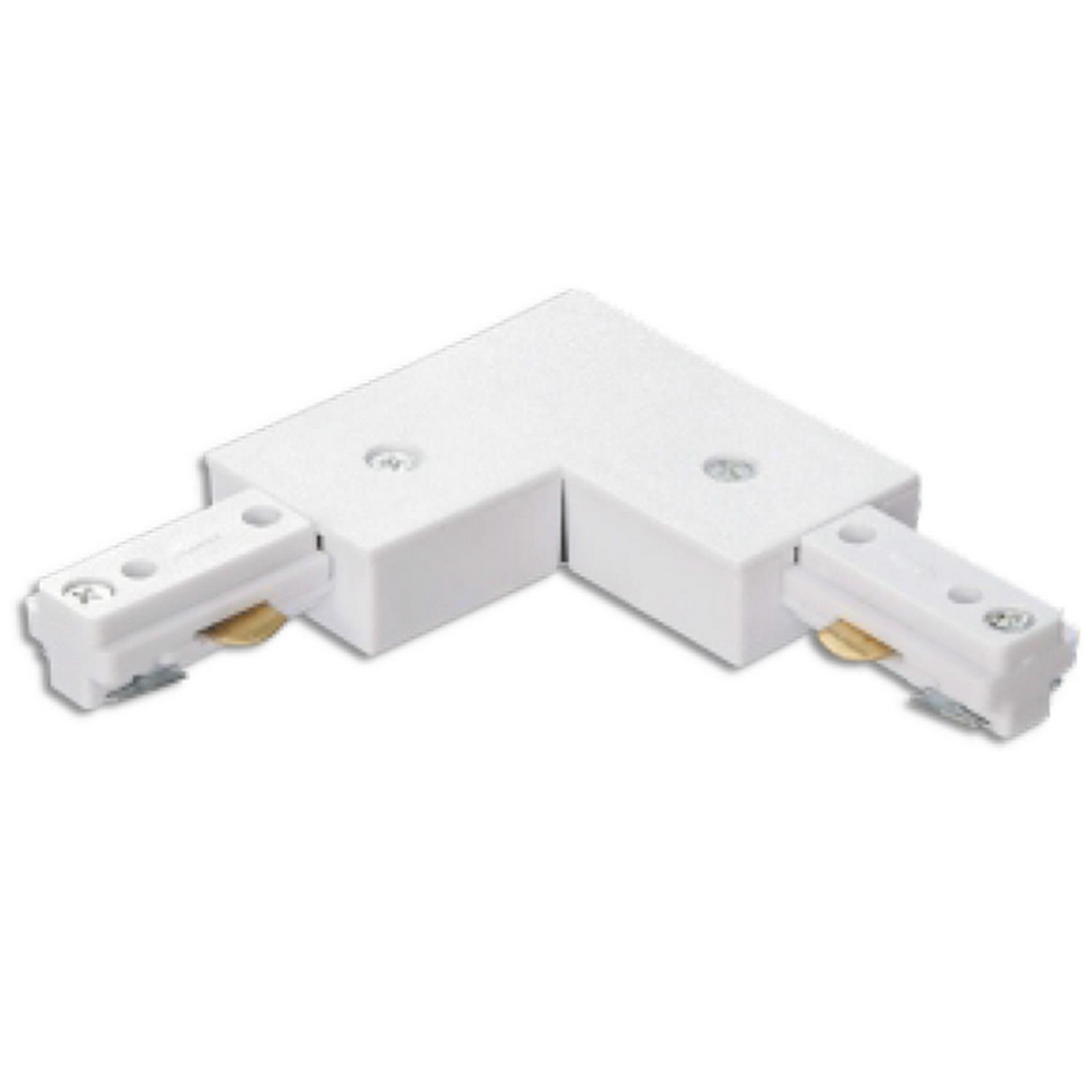 Foto principale Connettore a L per binario elettrificato monofase 3 fili (F) (N) + (T) bianco Aigostar