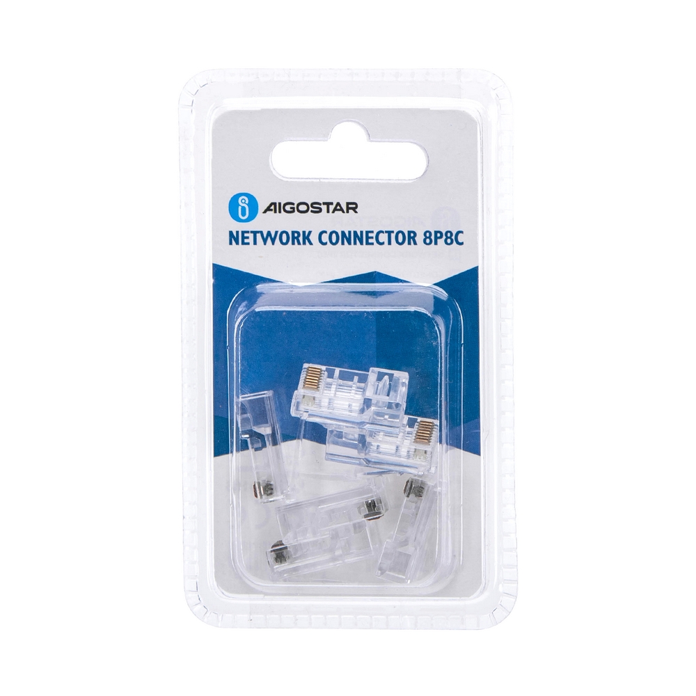 Connettore di rete LAN Plug RJ45 Confezione 6pz Aigostar - Foto 2
