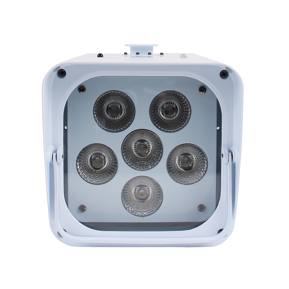 Faro Led a batteria 6x18W RGBWAUV 6 in 1 WiFi bianco Wisdom - Foto 1