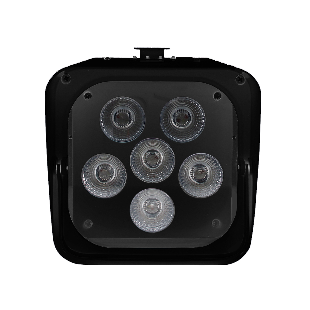 Faro Led a batteria 6x18W RGBWAUV 6 in 1 WiFi nero Wisdom - Foto 1