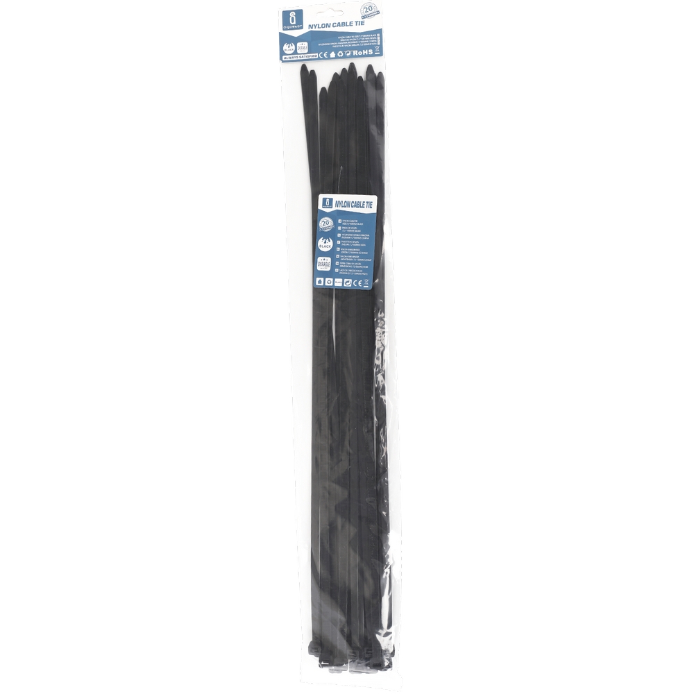 Fascette stringicavo 7,2x500mm nere Confezione 20pz Aigostar - Foto 1