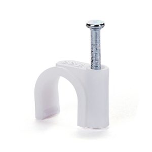 Foto principale Graffette fermacavo 6mm bianche Confezione 80pz Aigostar