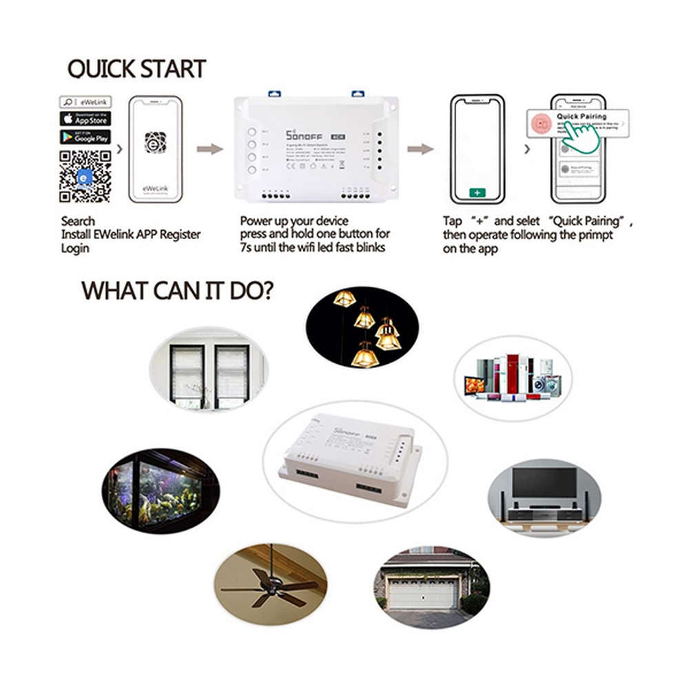 Interruttore Smart SONOFF 4CH R3 WiFi - Foto 2