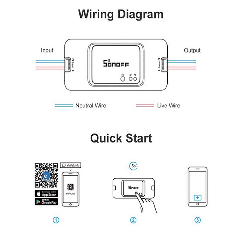 Interruttore Smart SONOFF BASIC R3 WiFi - Foto 1