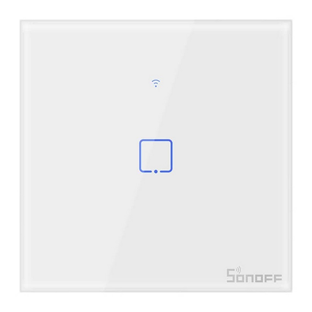 Foto principale Interruttore Touch Smart SONOFF T0 EU 1C 1 tasti WiFi da parete