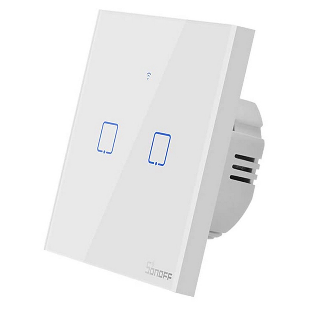 Interruttore Touch Smart SONOFF T0 EU 2C 2 tasti WiFi da parete - Foto 1