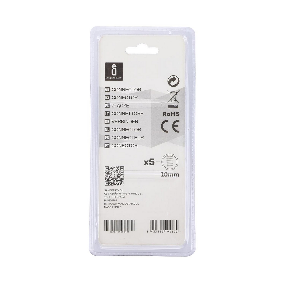 Morsetti elettrici a cappuccio 10mm unipolare Confezione 10pz Aigostar - Foto 2