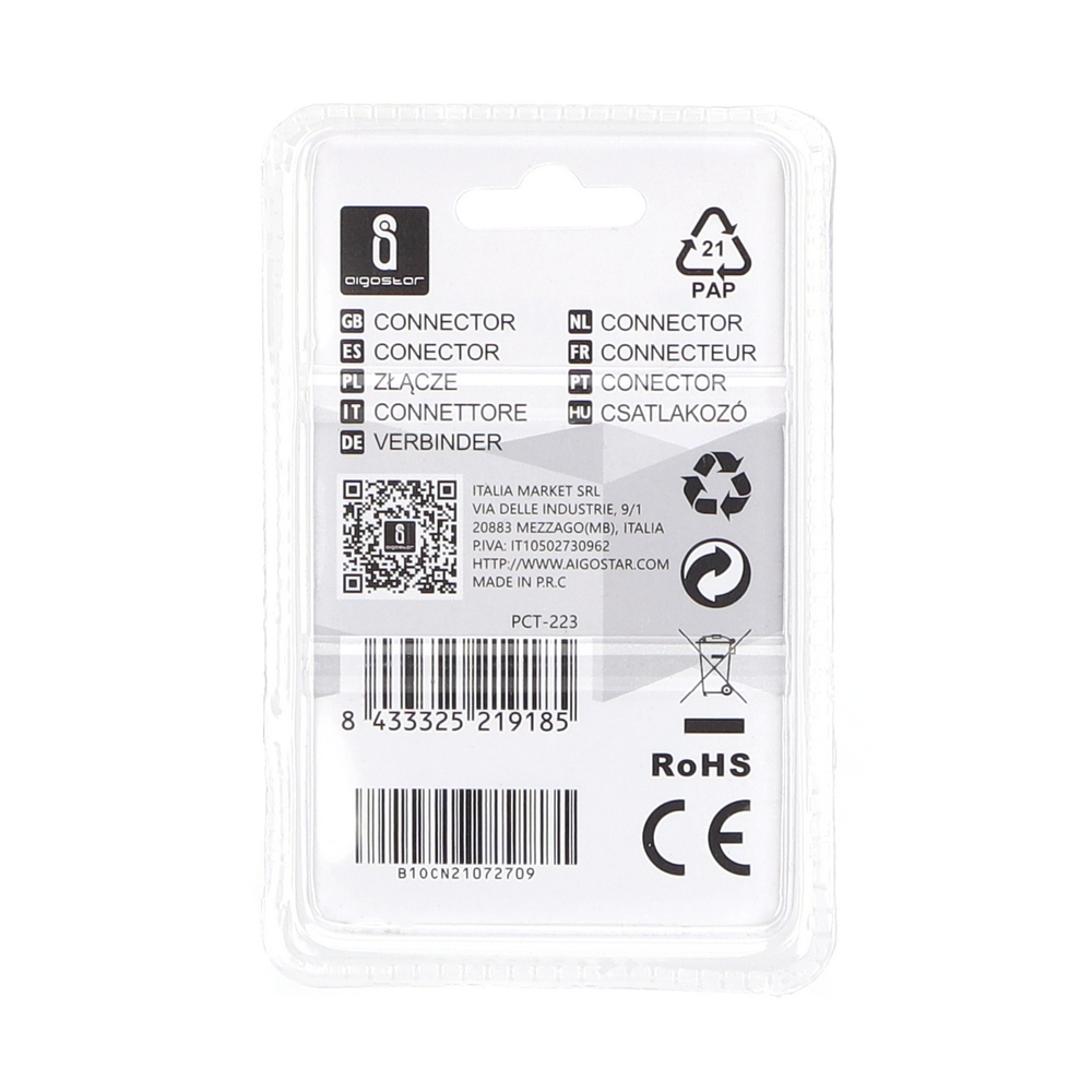 Morsetti elettrici rapidi a levetta 3 in 3 posti bilaterali 2,5mm Confezione 2pz Aigostar - Foto 3
