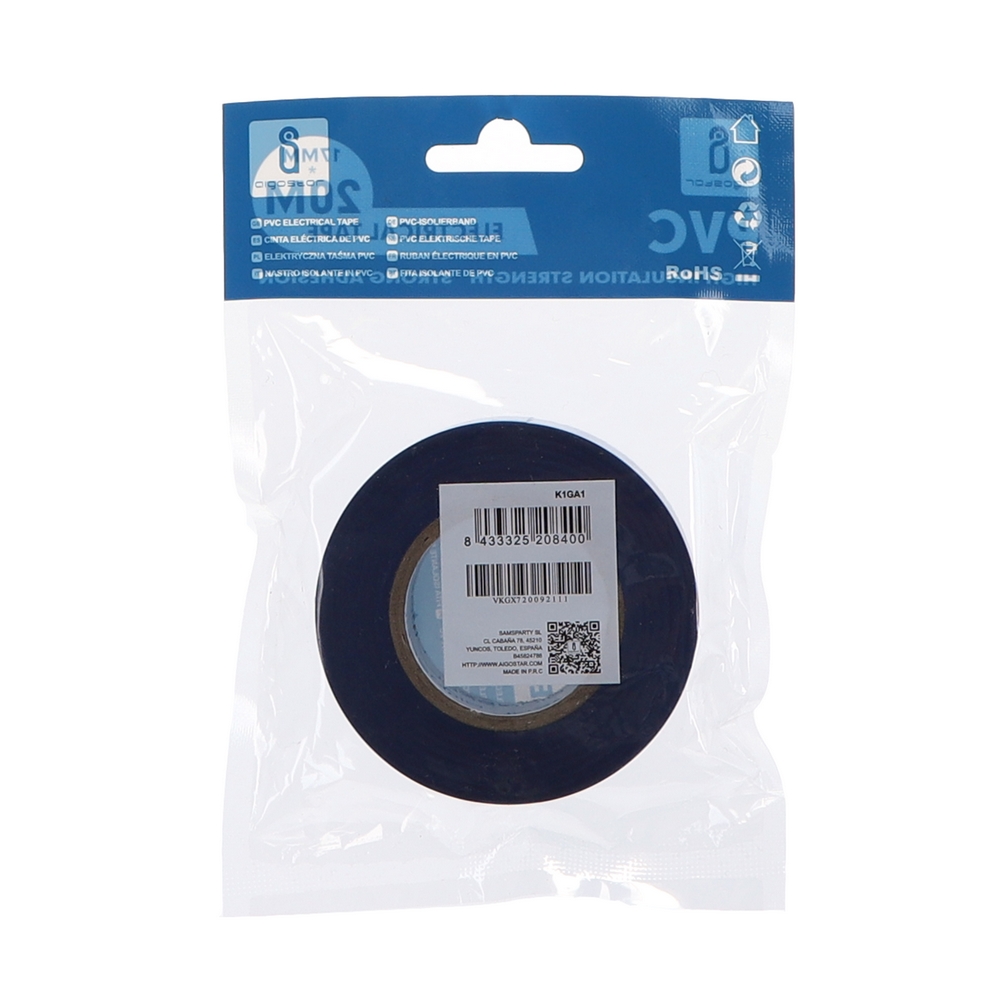Nastro isolante PVC 17mm x 20m di colore blu Aigostar - Foto 3