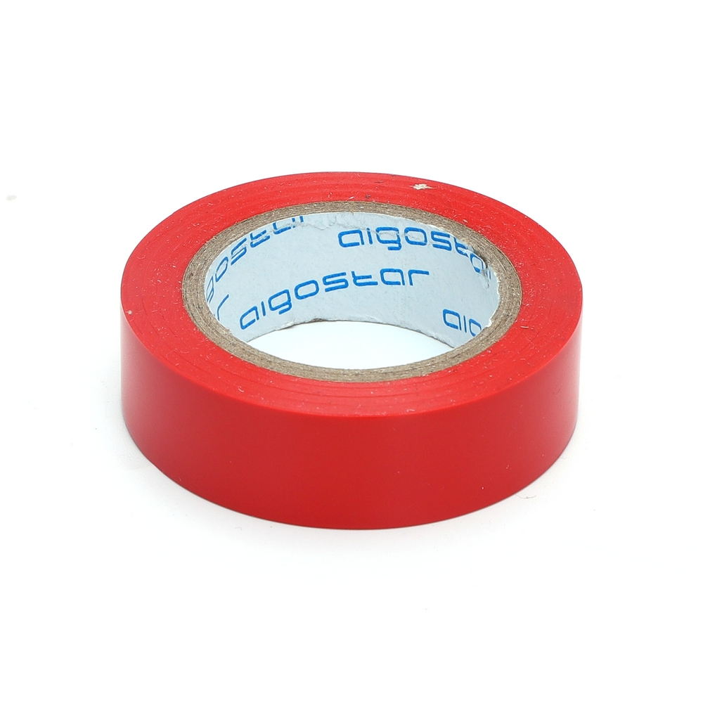 Nastro isolante PVC 17mm x 20m di colore rosso Aigostar - Foto 1