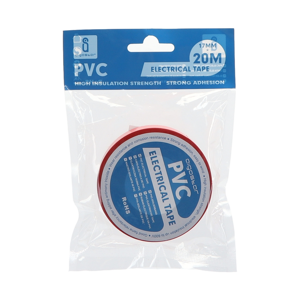 Nastro isolante PVC 17mm x 20m di colore rosso Aigostar - Foto 2