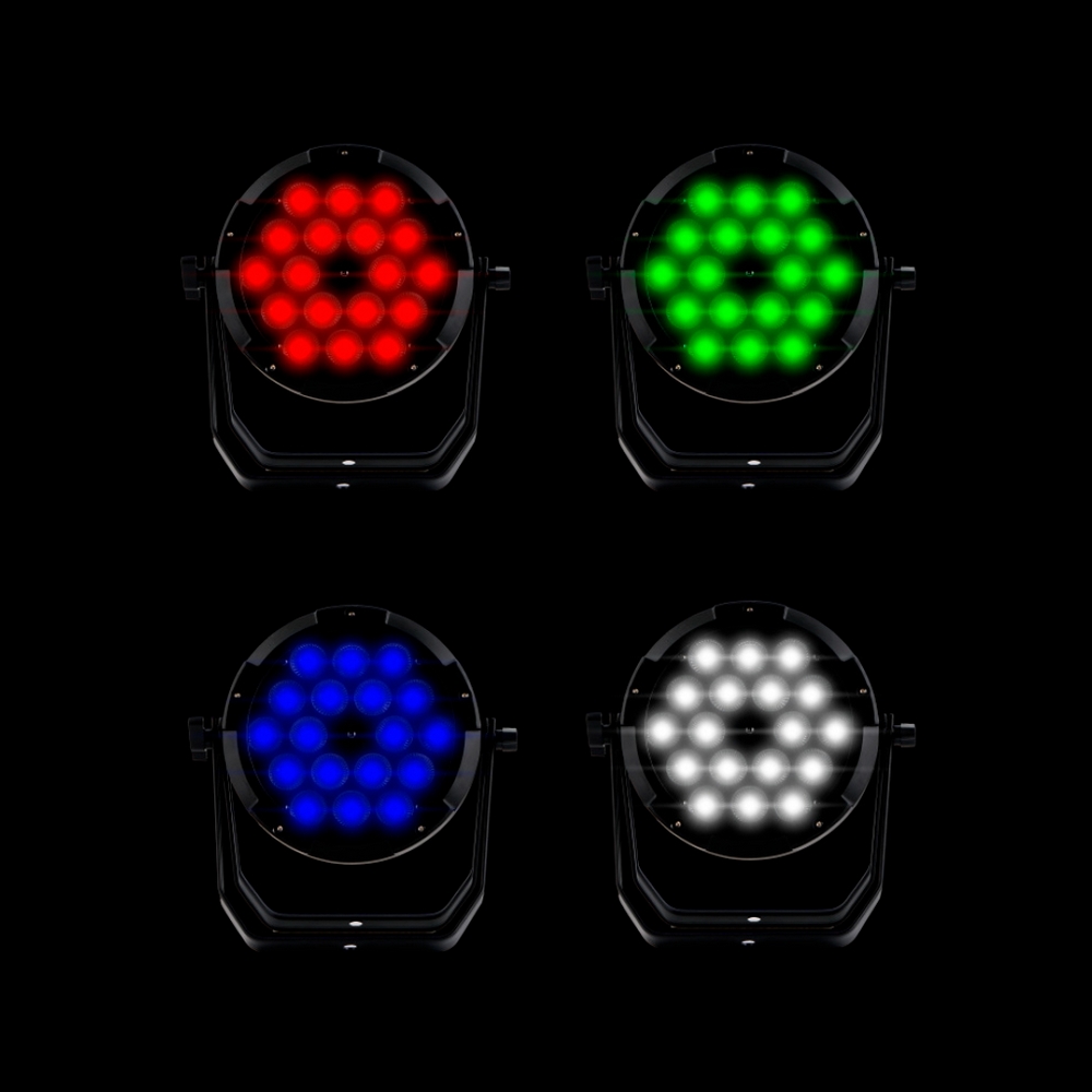 Par Led 18x10W RGBW 4 in 1 IP65 Wisdom - Foto 3