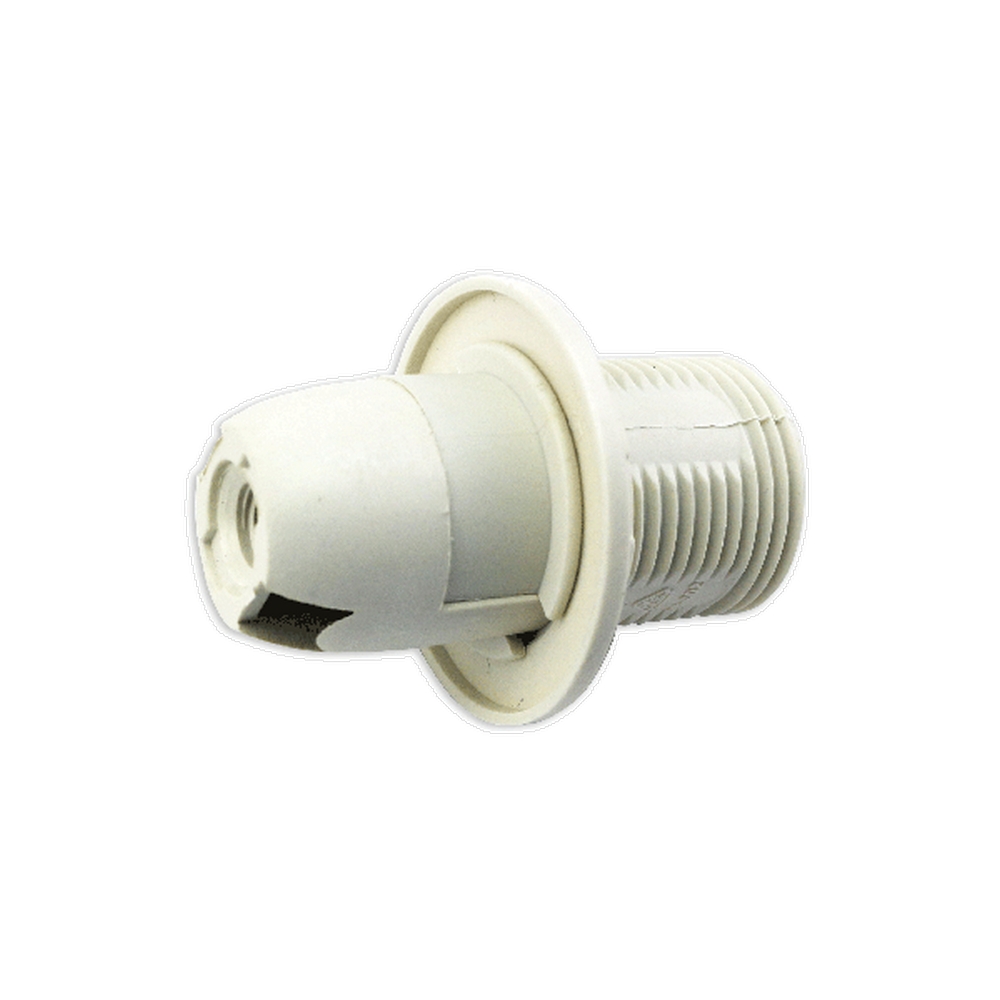 Portalampada E14 Bianco 250V in Plastica con anello Aigostar - Foto 1