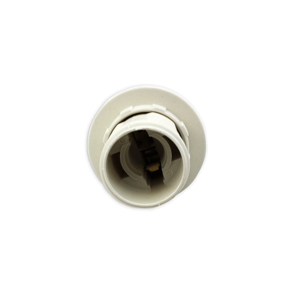 Portalampada E14 Bianco 250V in Plastica con anello Aigostar - Foto 2