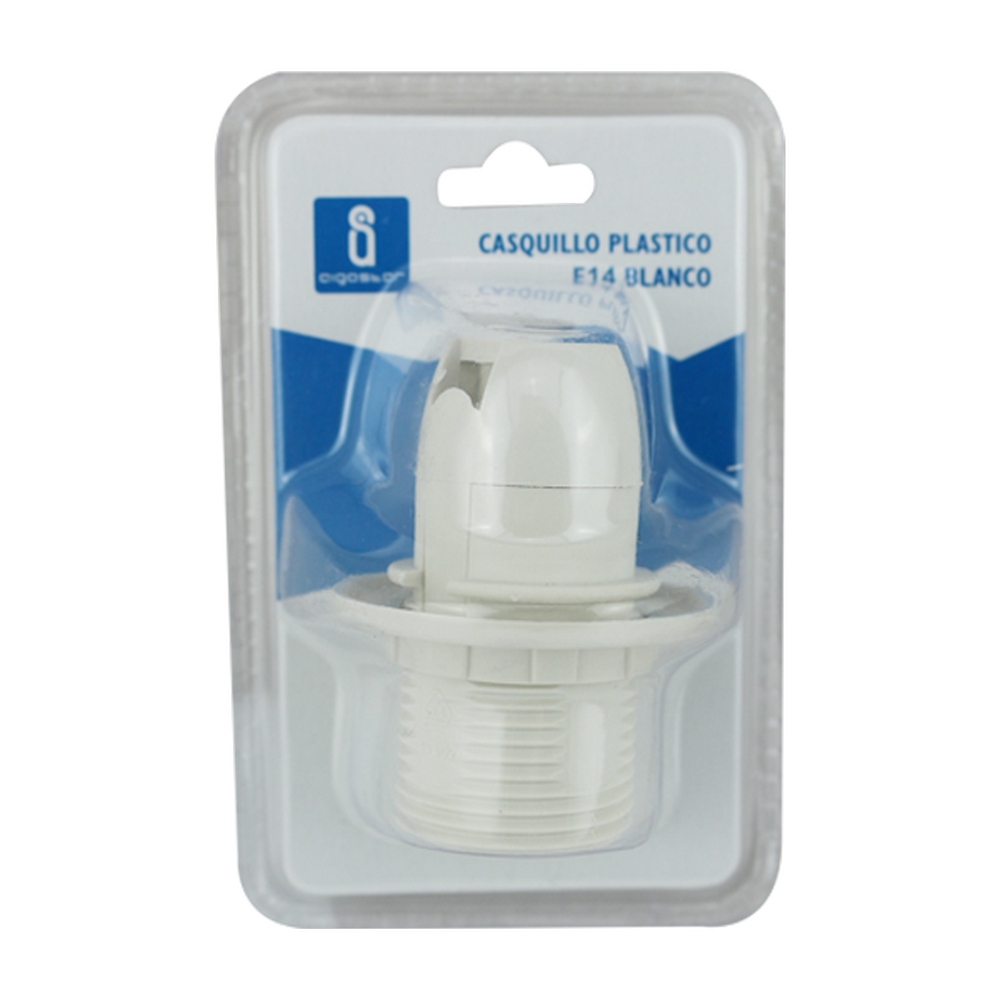 Portalampada E14 Bianco 250V in Plastica con anello Aigostar - Foto 3