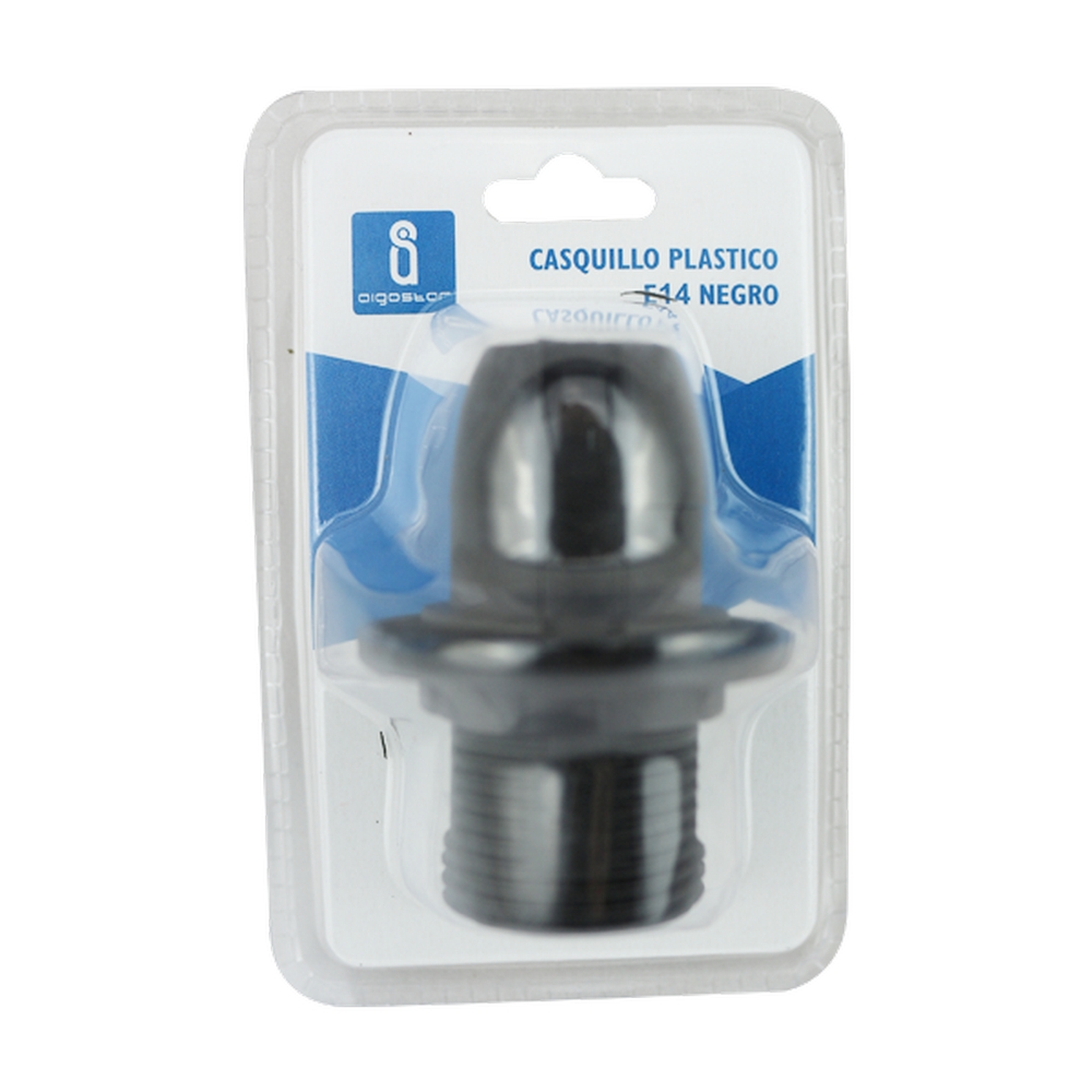 Portalampada E14 Nero 250V in Plastica con anello Aigostar - Foto 2