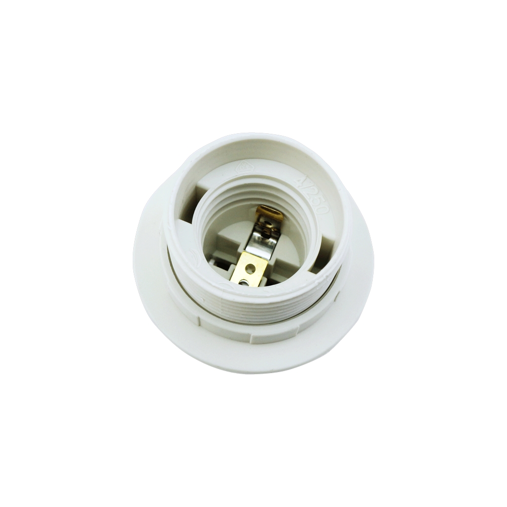 Portalampada E27 Bianco 250V in Plastica con anello Aigostar - Foto 2