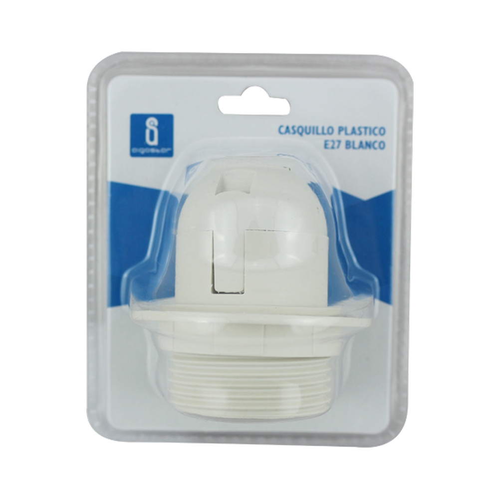 Portalampada E27 Bianco 250V in Plastica con anello Aigostar - Foto 3