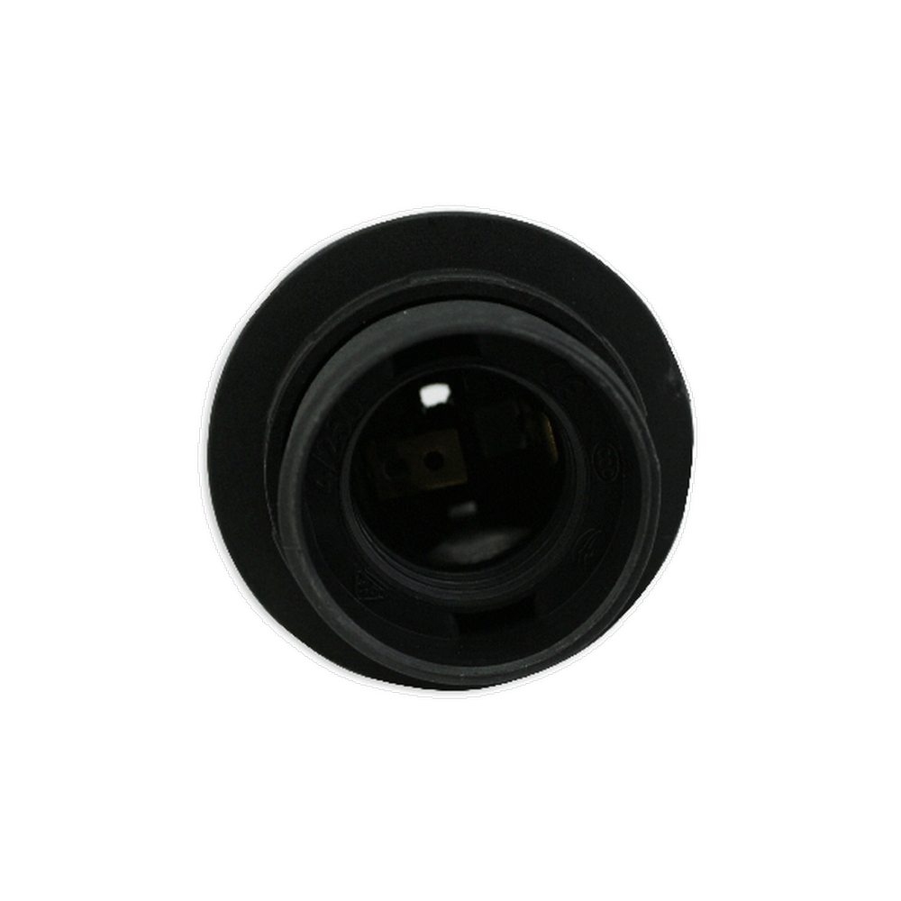 Portalampada E27 Nero 250V in Plastica con anello Aigostar - Foto 1