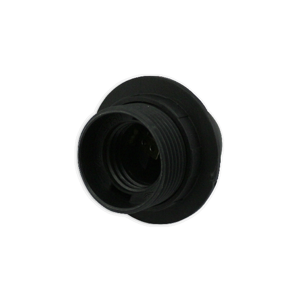 Portalampada E27 Nero 250V in Plastica con anello Aigostar - Foto 2