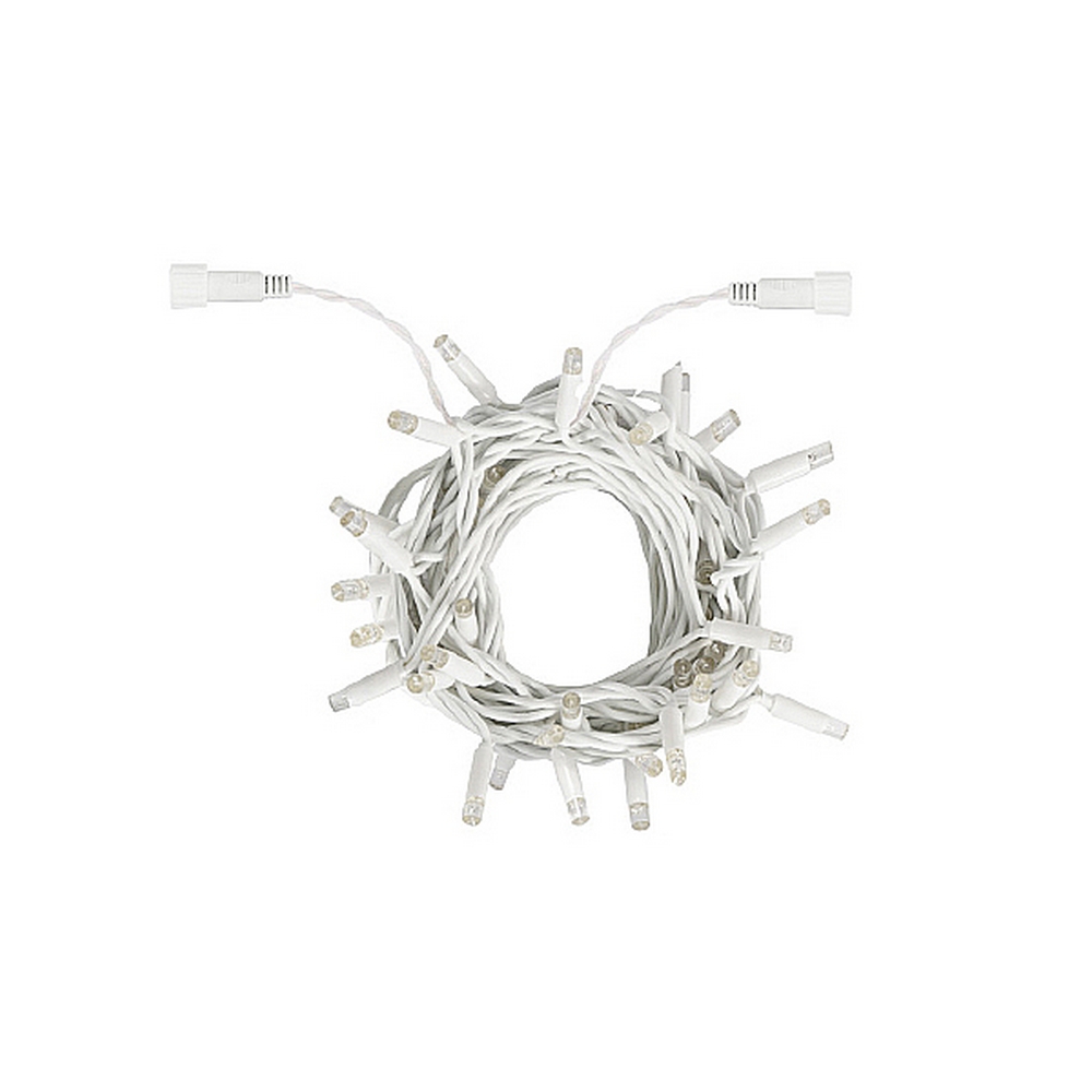 Prolunga per Catena di luci MaxiLed Reflex 5 metri da 50 Led Bianco Caldo fisso e Freddo intermittente da esterno Wisdom - Foto 1