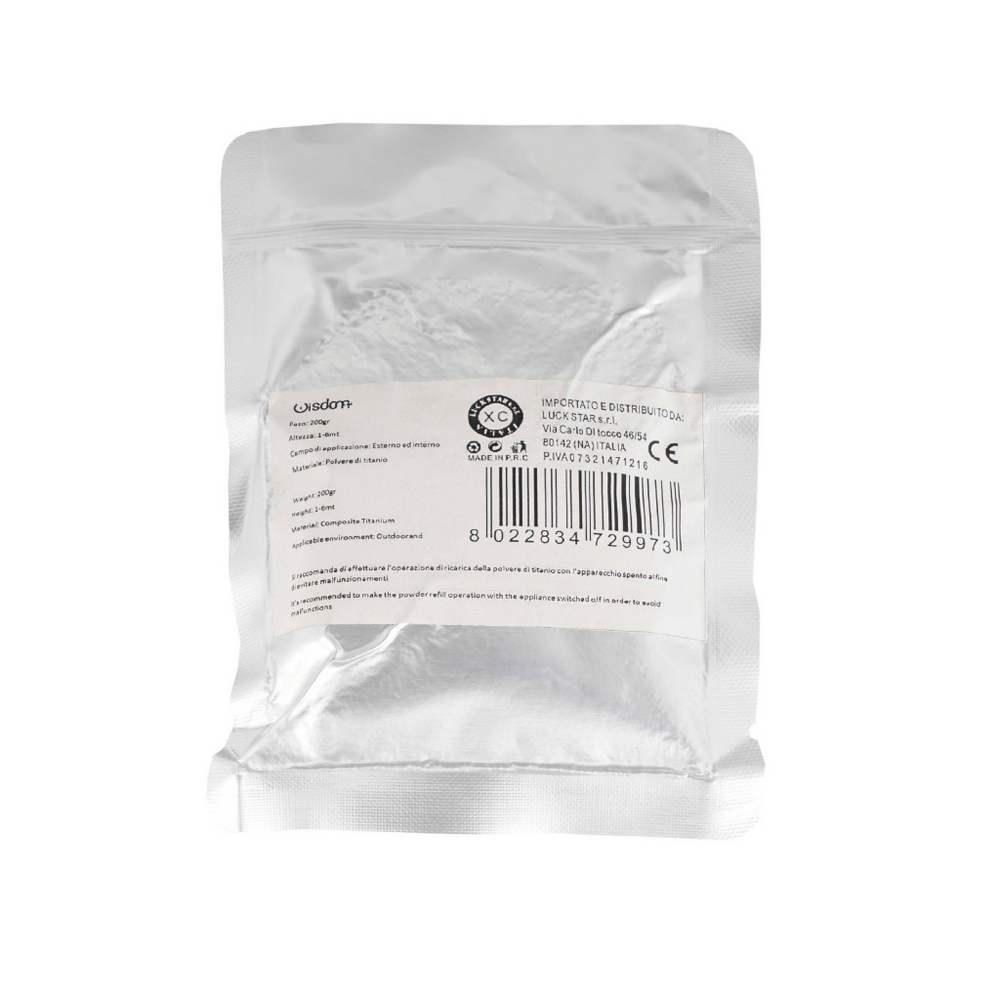 Foto principale Ricarica per fontana fredda non pirotecnica 200g polvere di titanio Wisdom