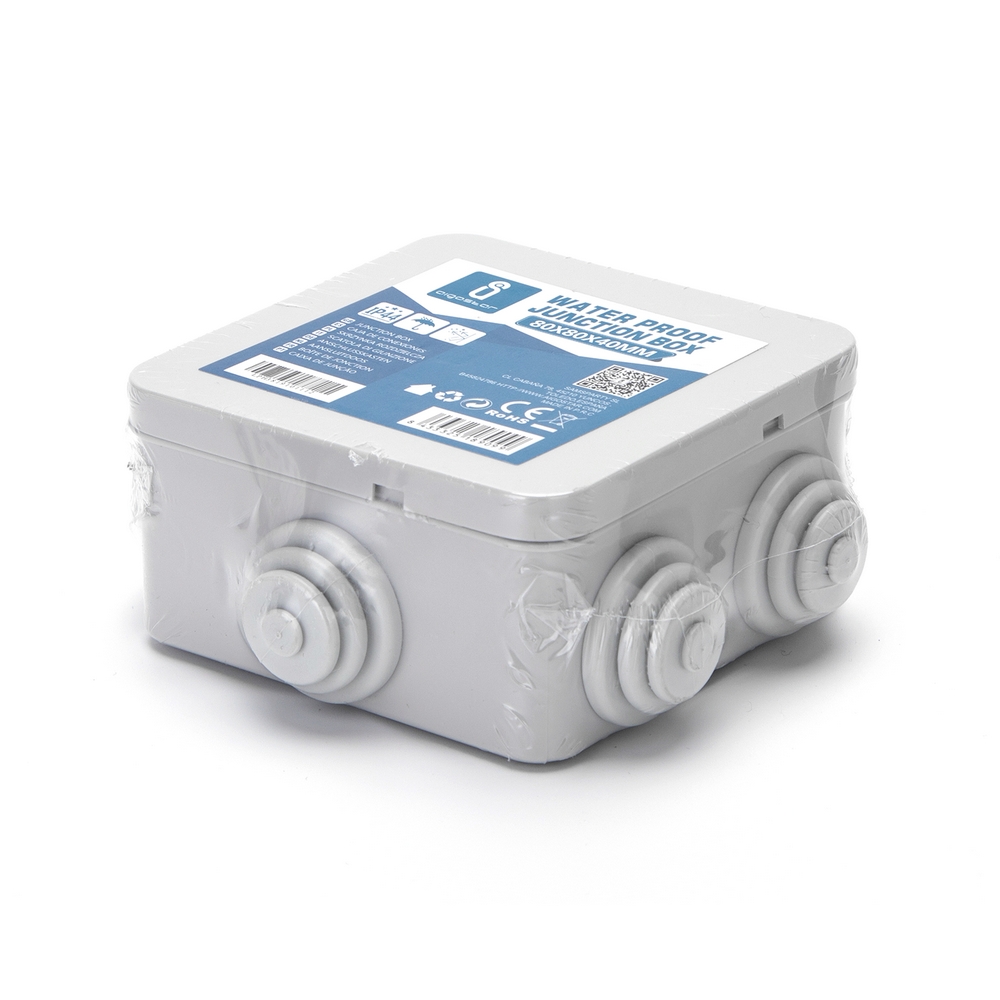 Foto principale Scatola di derivazione stagna IP44 da superficie Quadrata 80x80x40mm 6 passacavi Aigostar